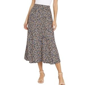 Boden Cecelia Floral Bias Cut Midi Slip Skirt Size 10 Maxi Whimsy Boho Spring